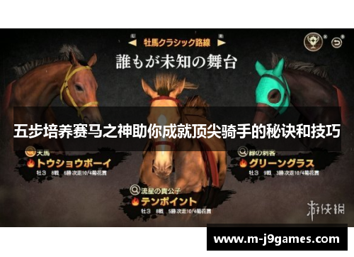 五步培养赛马之神助你成就顶尖骑手的秘诀和技巧